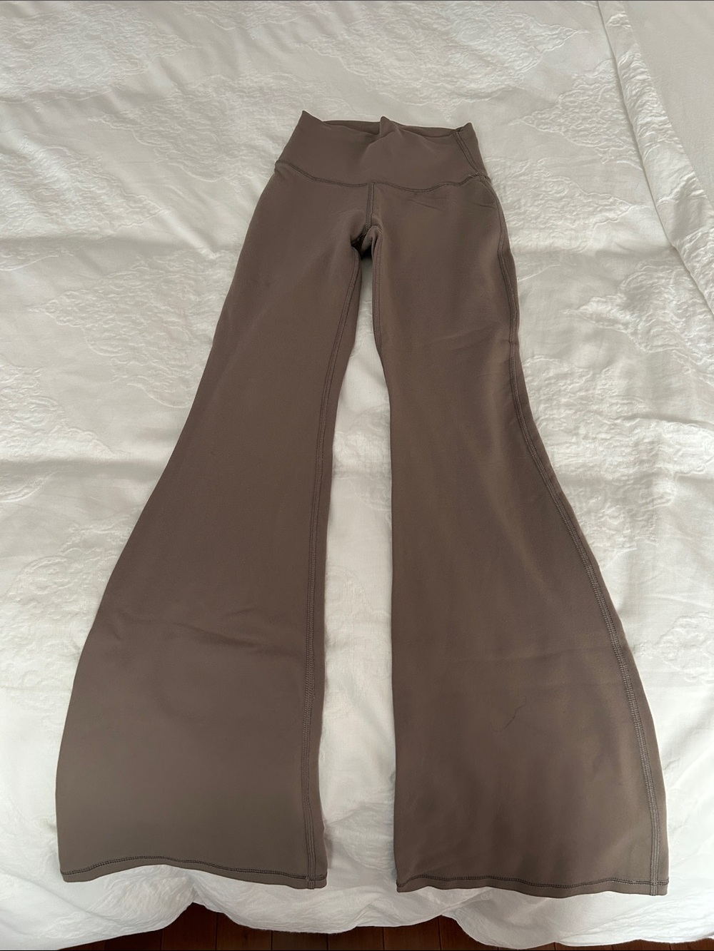 TNA Women's Brown Flared Yoga Pants